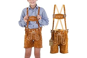 BAVARIA TRACHTEN Kids Lederhosen: Traditional Leather Garment for Young Bavarian Adventurers