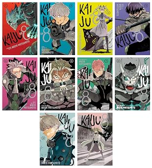 Kaiju No 8 by Naoya Matsumoto 10 Books Collection Set Volumes 1-10