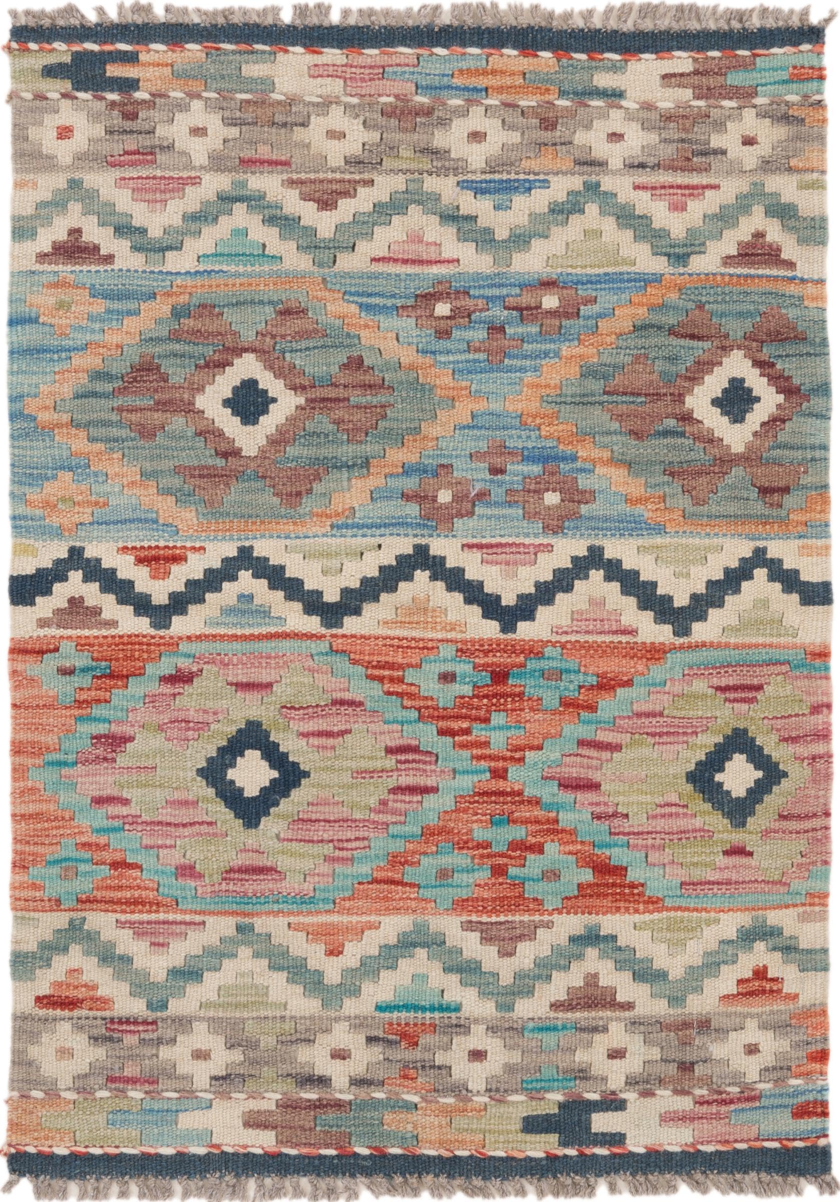 Kilim Afghan Heritage 59x83 fini les tapis fragiles optez pour la laine