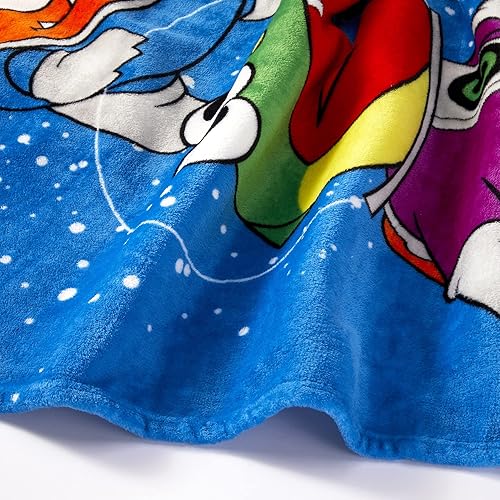 Miniatura 5 de Ryans World Kids - Manta roja de felpa tamaño individualmatrimonial 62 x 90 pulgadas azul Moon Walk