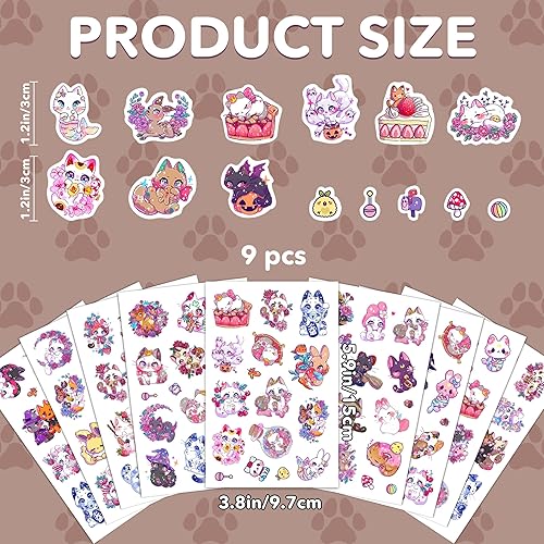 Miniatura 2 de Calcomanías luminosas que brillan en la oscuridad para interruptor de gato, interruptor de luz de habitación, calcomanías luminosas para niños,