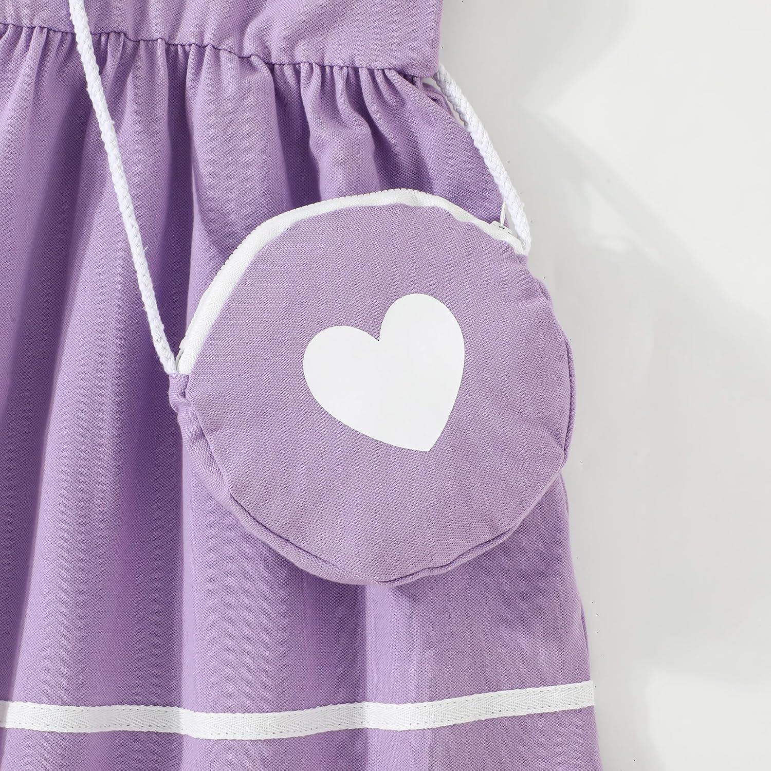 2-9Y Toddler Girl Sport Dress Heart Print Summer Clothes Sleeveless Kids Dresses Causal Beach Sundress Girl - Image 6