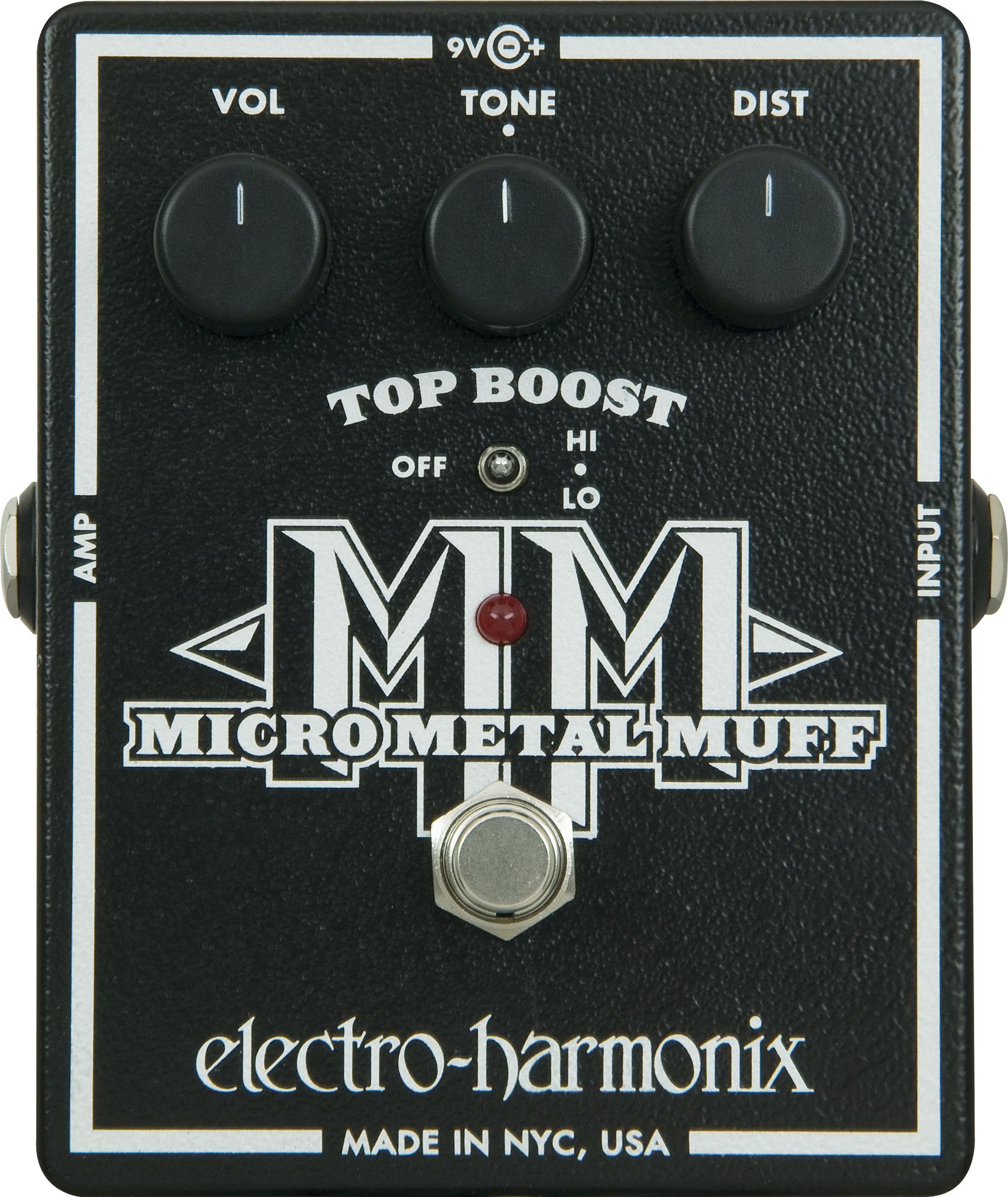 Electro Harmonix Micro Metal Muff Pedal for Electric Guitar Silver
