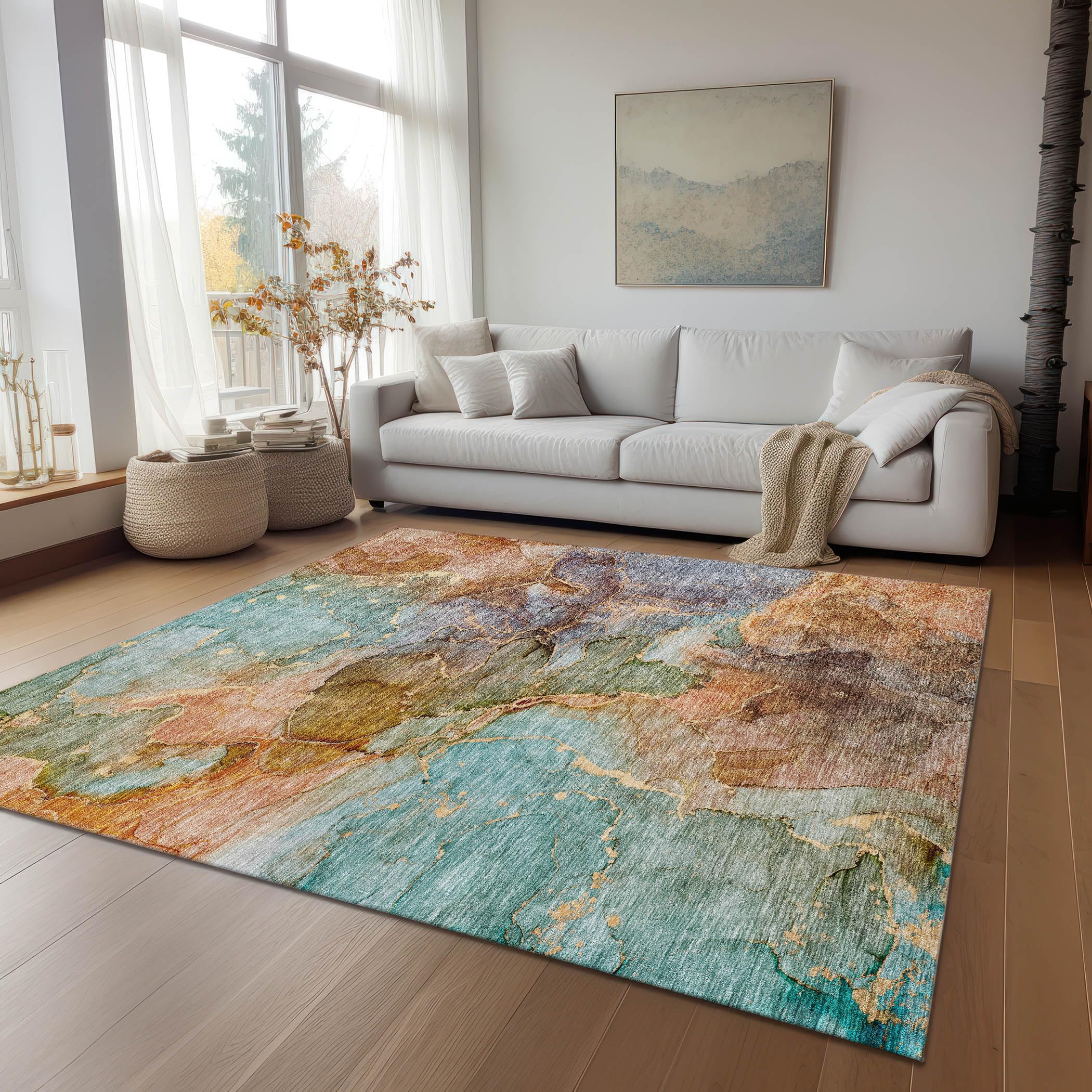 Amazon.com: Addison Rugs Chantille ACN689 Coral 5' x 7'6