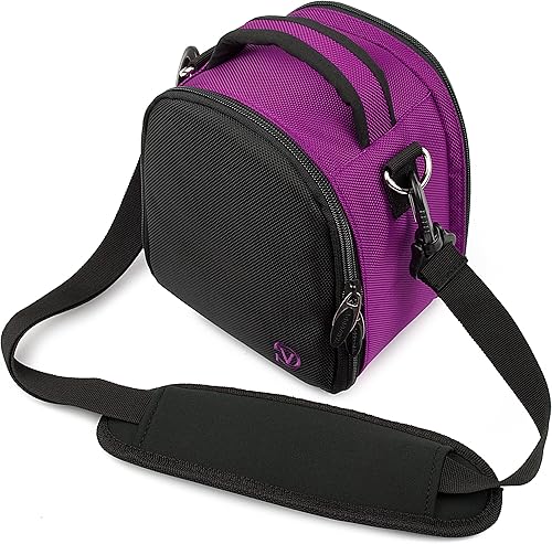 VangoddyLaurel Bolsa para Nikon Coolpix P990P610P900P530P600P7800P520P510P500P100P90P80Digital SLR Cámaras (púrpura)