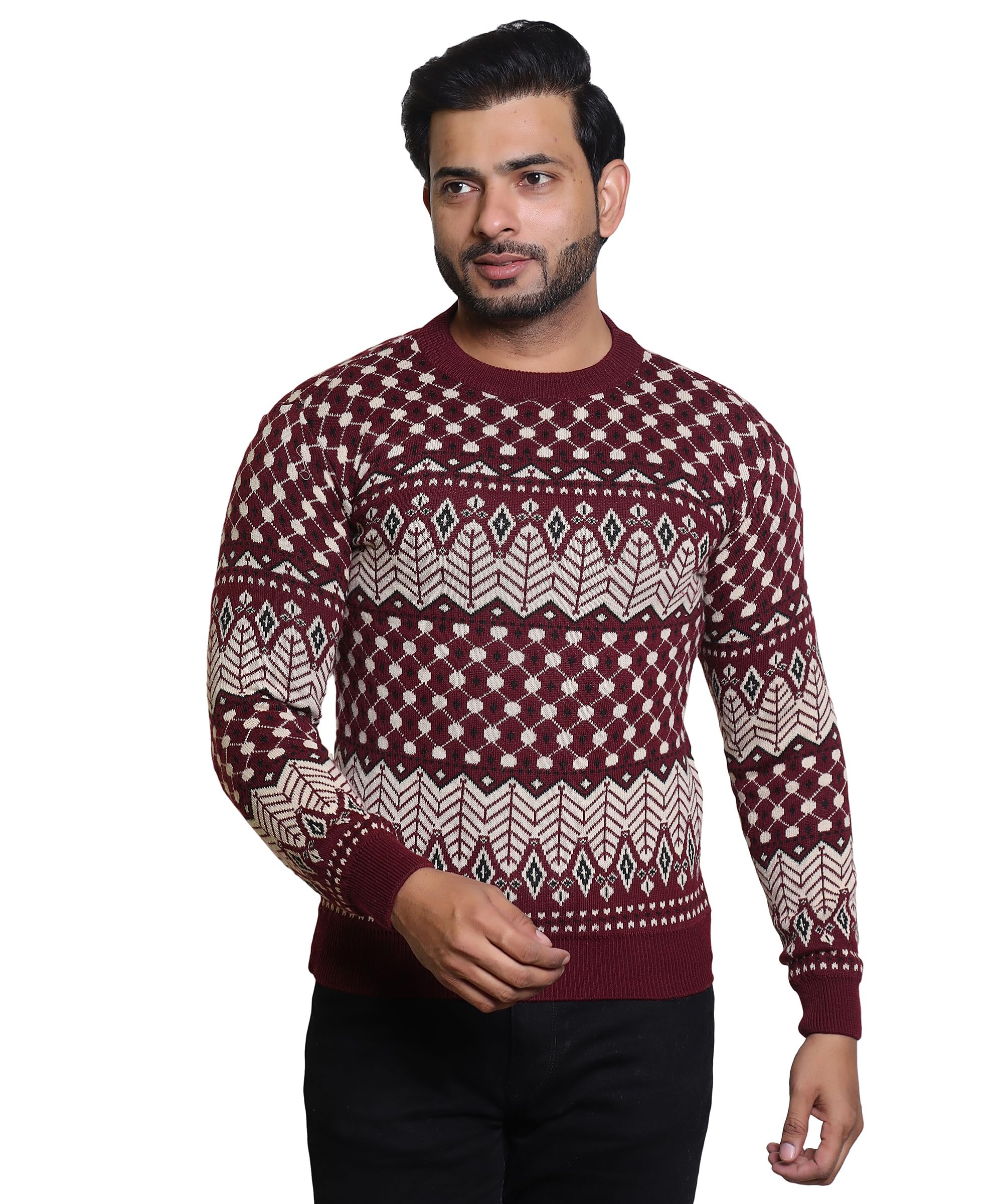 grand line Grandline Men’s Multicolor Winter Knit Pullover – Comfort & Style-picture-19