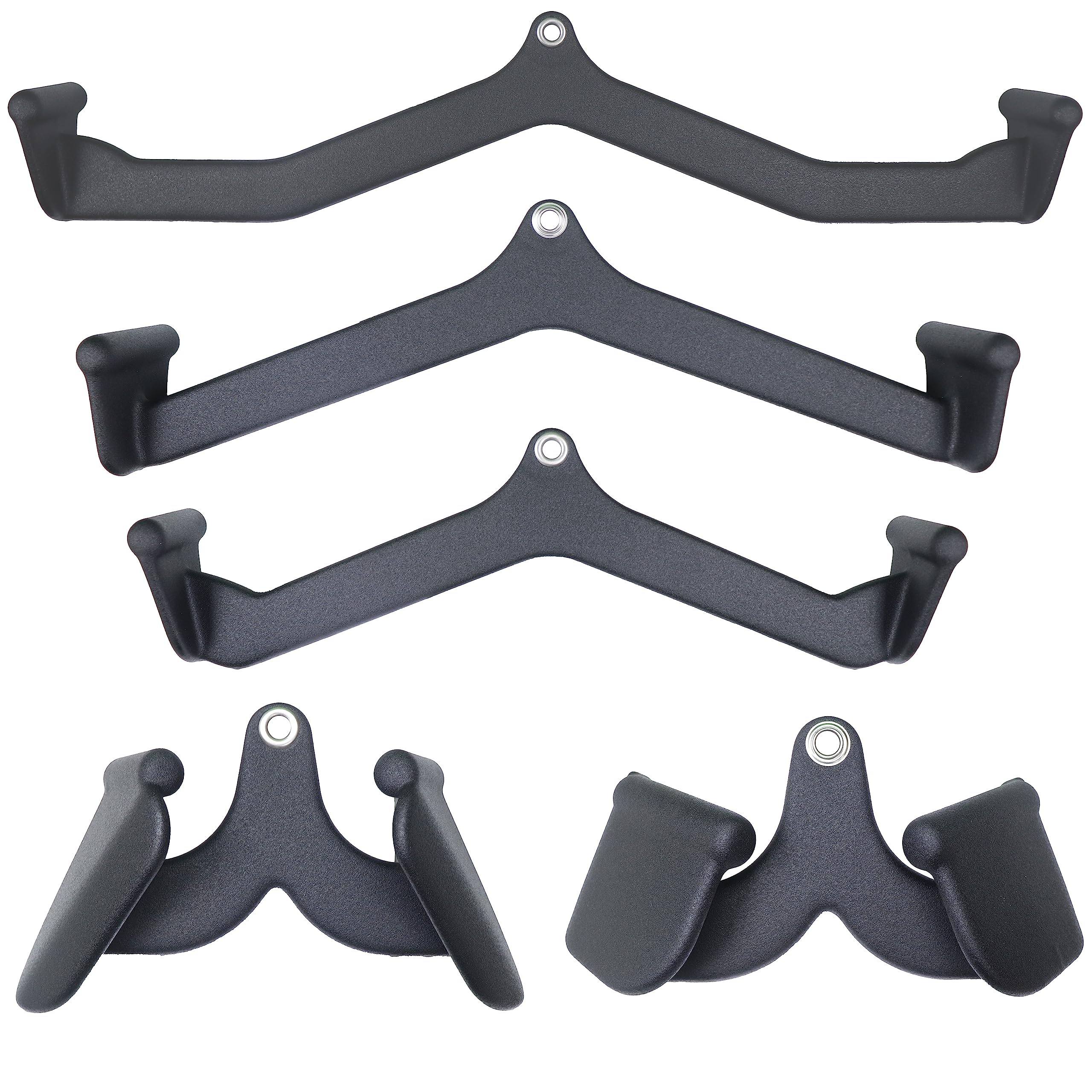 Kobo Set of 5 Cable Machine Attachments Pull Down, Press Down, Row, Triceps, Biceps & Lats Strength Training Handle Grips (Imported) (B0CBX786XC) Amazon Price History, Amazon Price Tracker