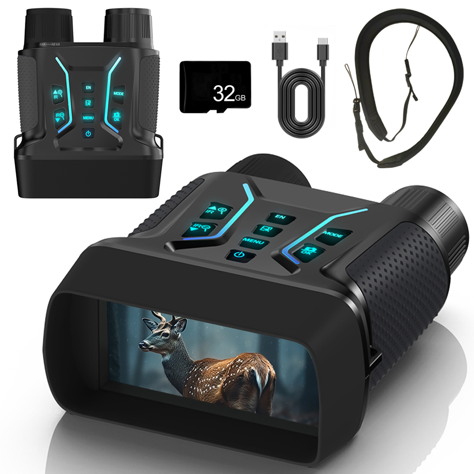 Amazon.com: WGFXYBFY NV2183 Night Vision Goggles,4K Infrared Night