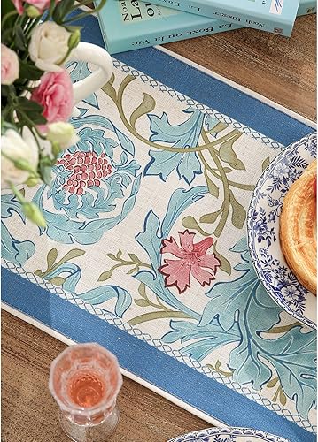 Miniatura 7 de patdrea Camino de mesa de lino con diseño de leopardo para el hogar, cocina, comedor, decoración de fiestas, cenas familiares, 12 x 63 pulgadas