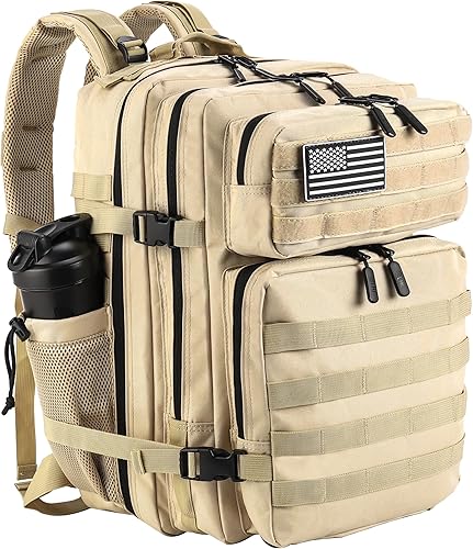 Miniatura 24 de LHI Mochila Táctica Militar para Hombres y Mujeres 45L Ejército 3 Días Paquete de Asalto Bolsa Mochila Grande con Sistema Molle 1.2 Compartimento