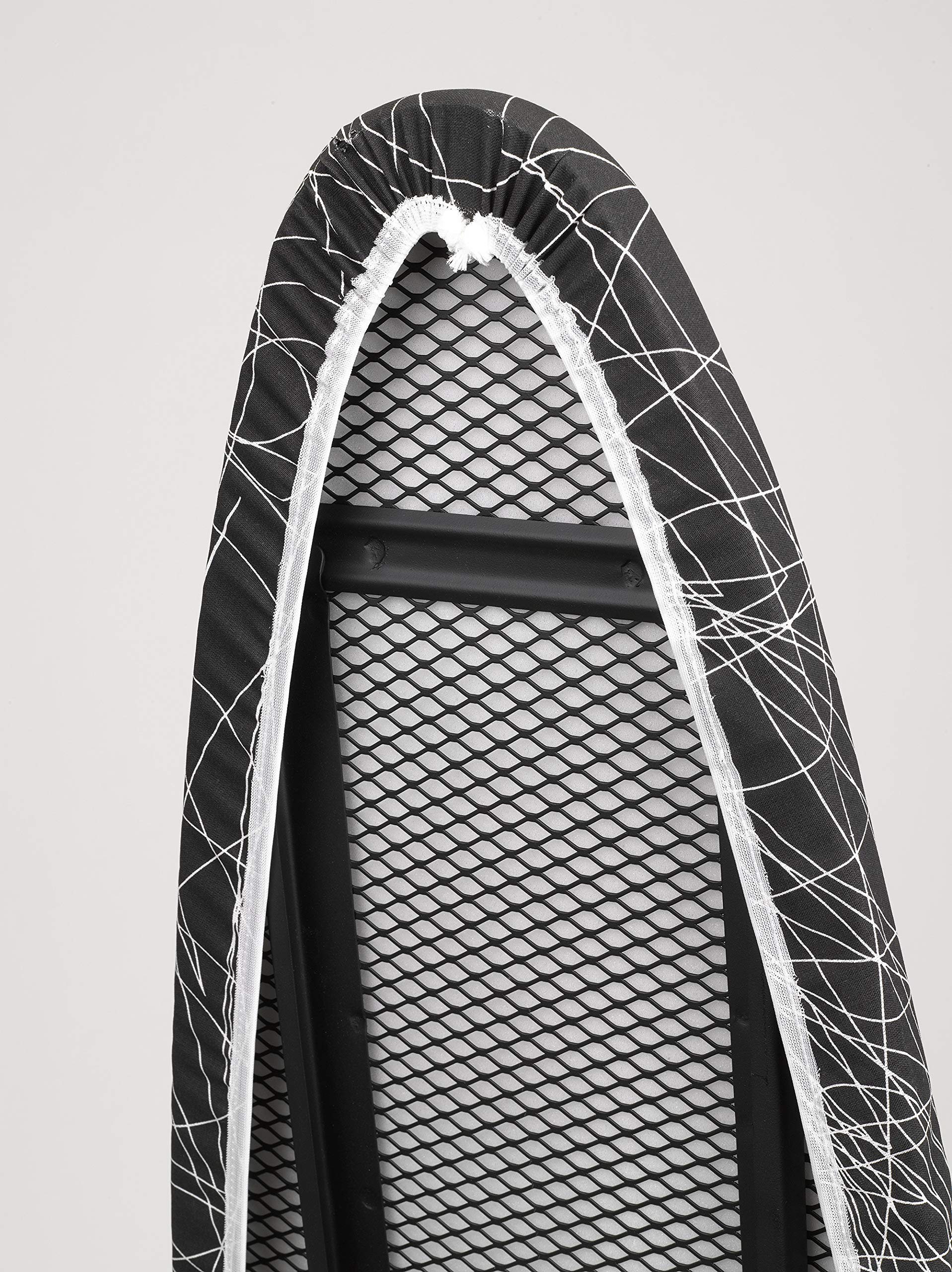 JATA HOGAR TP520 - Tabla de Planchar Plegable Ajustable en Altura, Medidas 123 x 40 cm, Estructura Termocalada, Funda 100% Algodón, Reposa Planchas, Varias Alturas, Fabricación europea