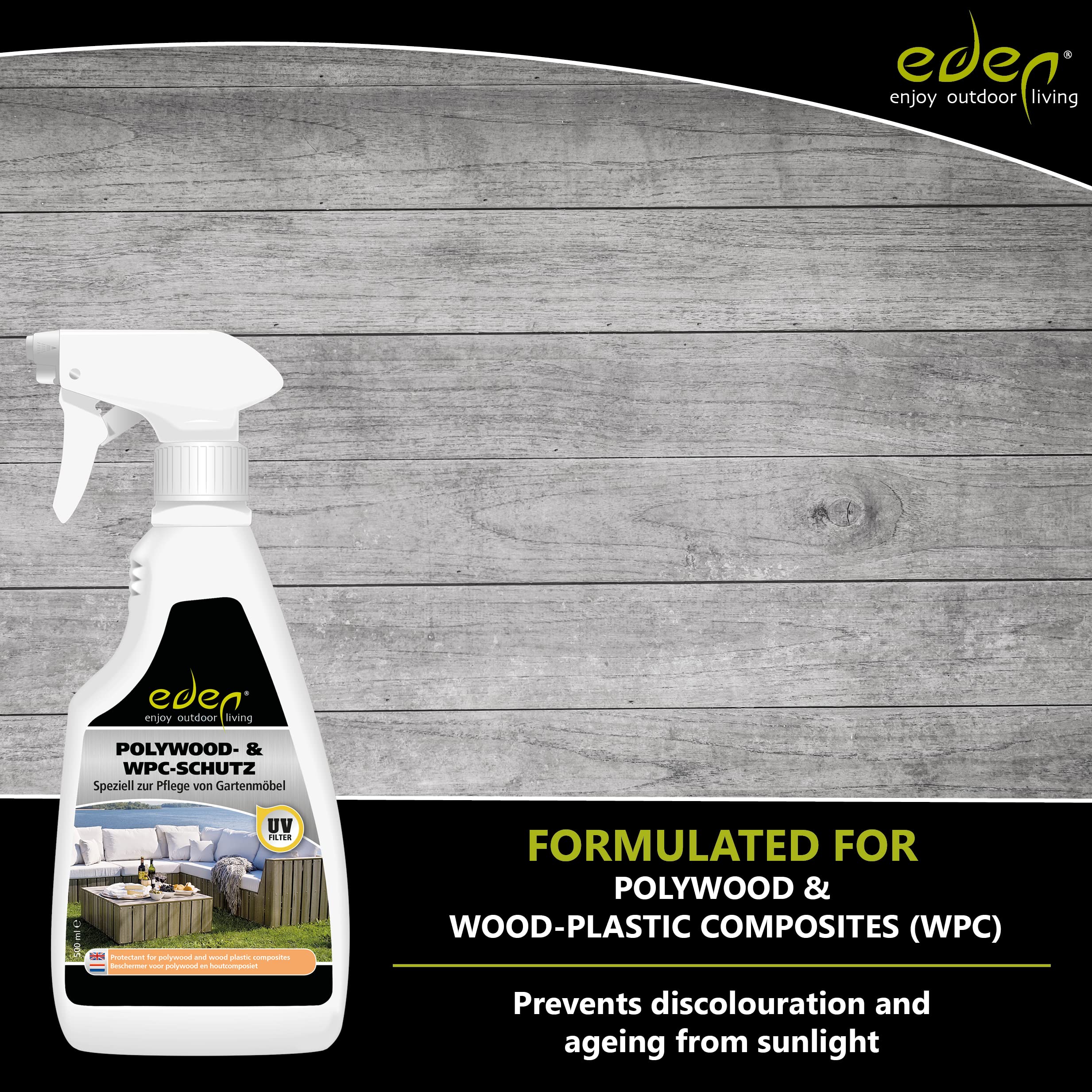 Eden - Kit di manutenzione per Polywood e WPC (legno composito)