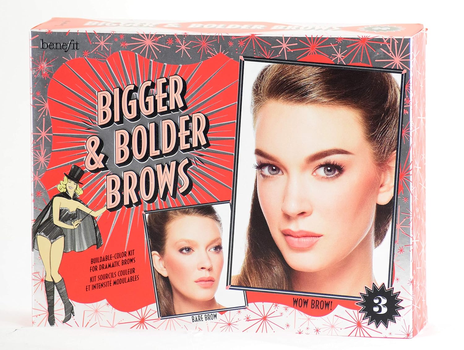 Benefit Cosmetics Bigger & Bolder Brows Kit Color 03 Medium - light to medium brown, redheads (neutral-warm)