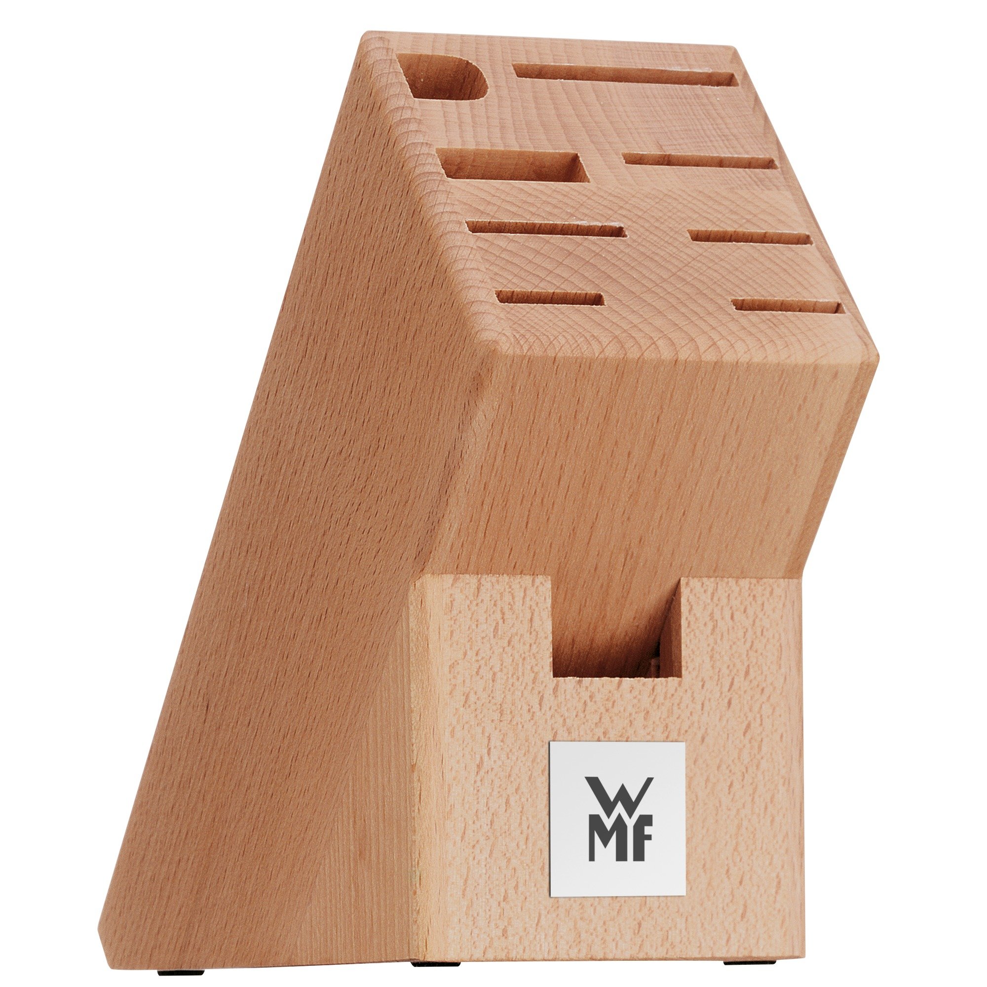WMF Classic Line Messerblock mit Messerset 6-teilig, bestückt, 5 Messer, Bambus-Block, Spezialklingenstahl