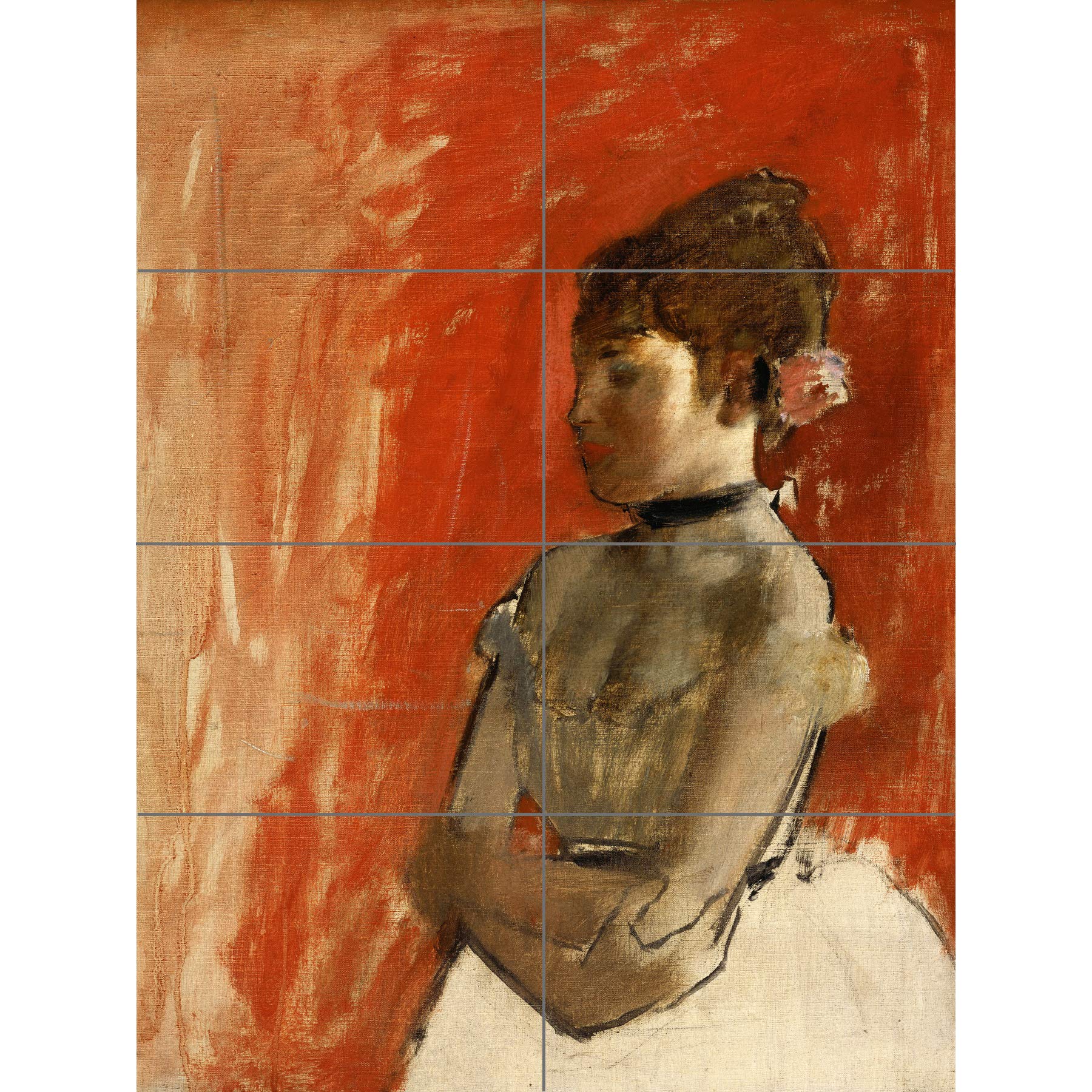 Artery8 Edgar Degas Ballet Dancer With Arms Crossed XL Giant Panel Poster (8 Sections)