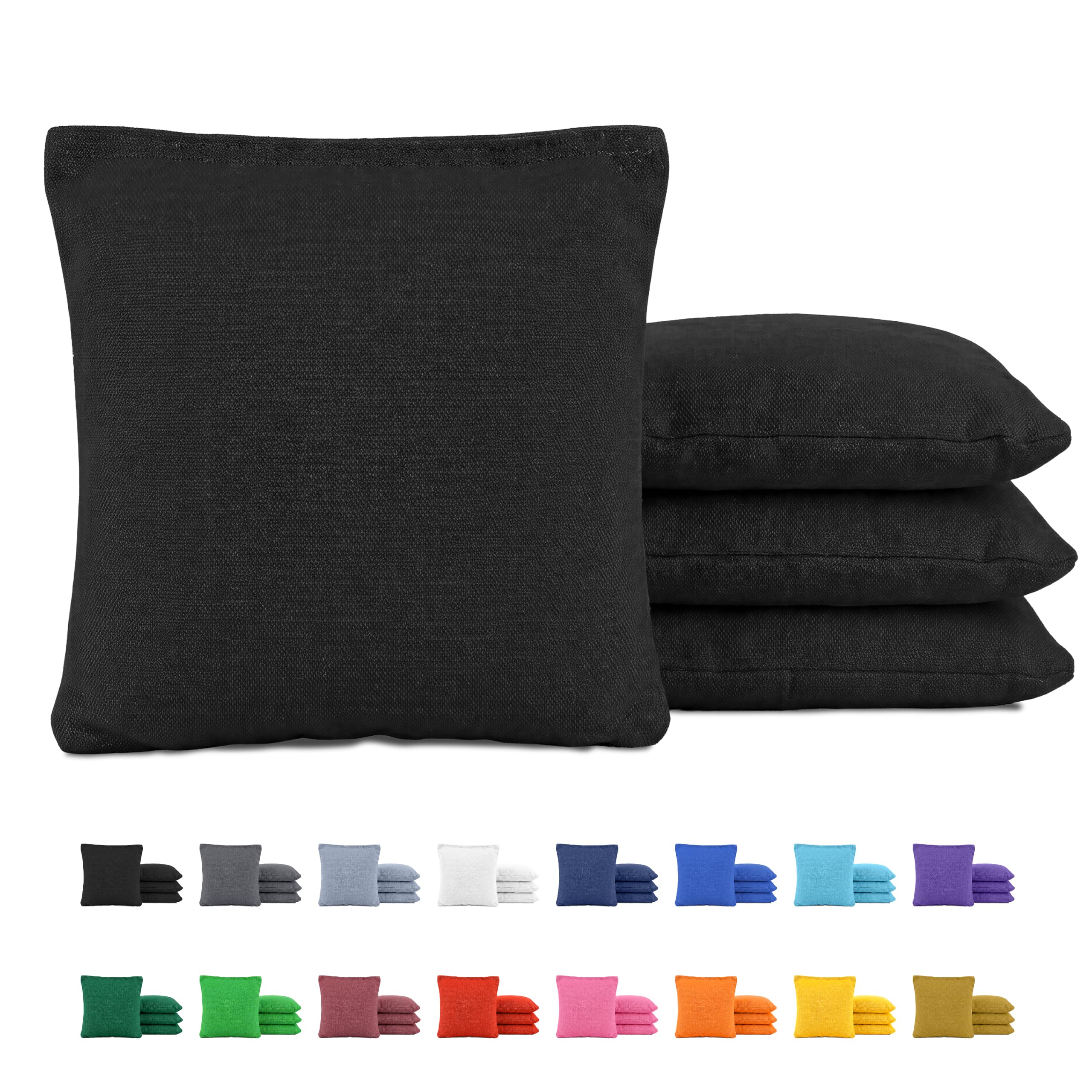 GoSports Classic Cornhole Bean Bags Set of 4-16 Colors Available - Regulation All Weather, Mix and Match