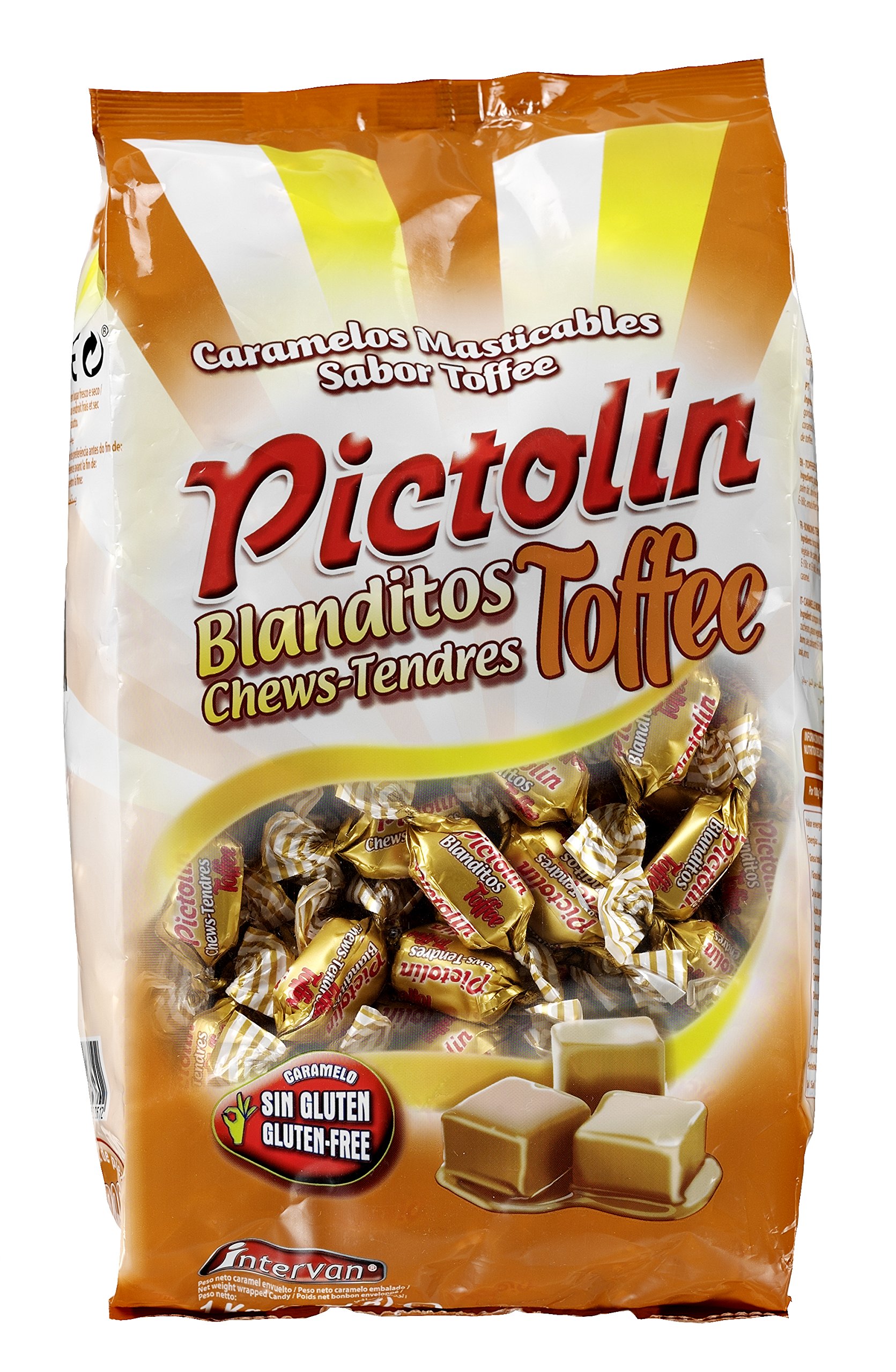 Pictolín Blanditos Tofee Caramelos masticables sabor toffee 1kg