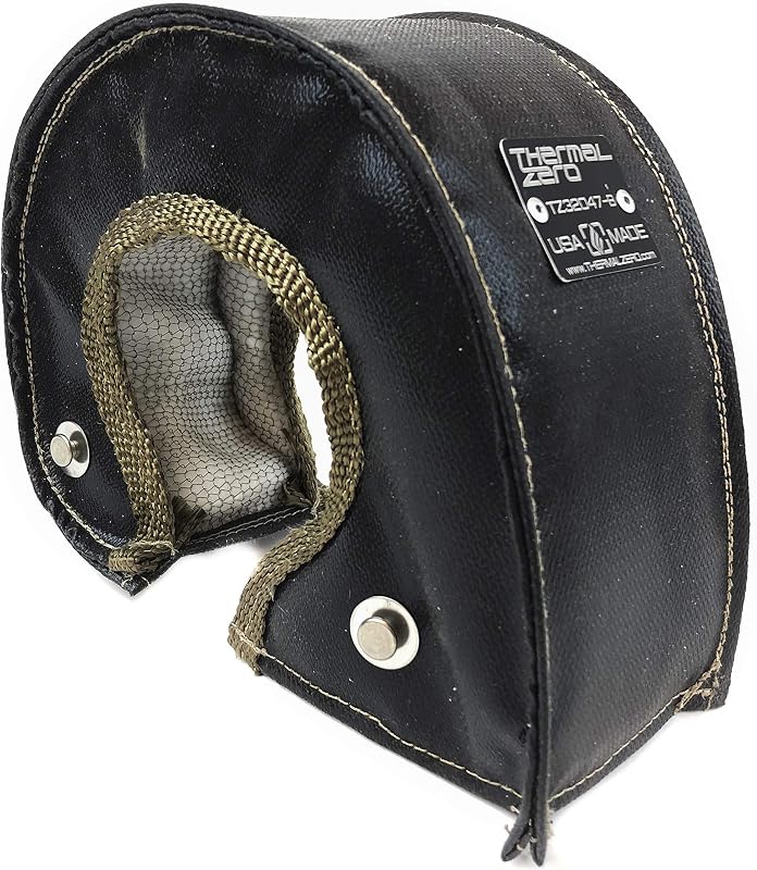 Manta térmica preta para turbo Thermal Zero TZ32047-B para carcaça T3 e T4 pequena – 1 unidade