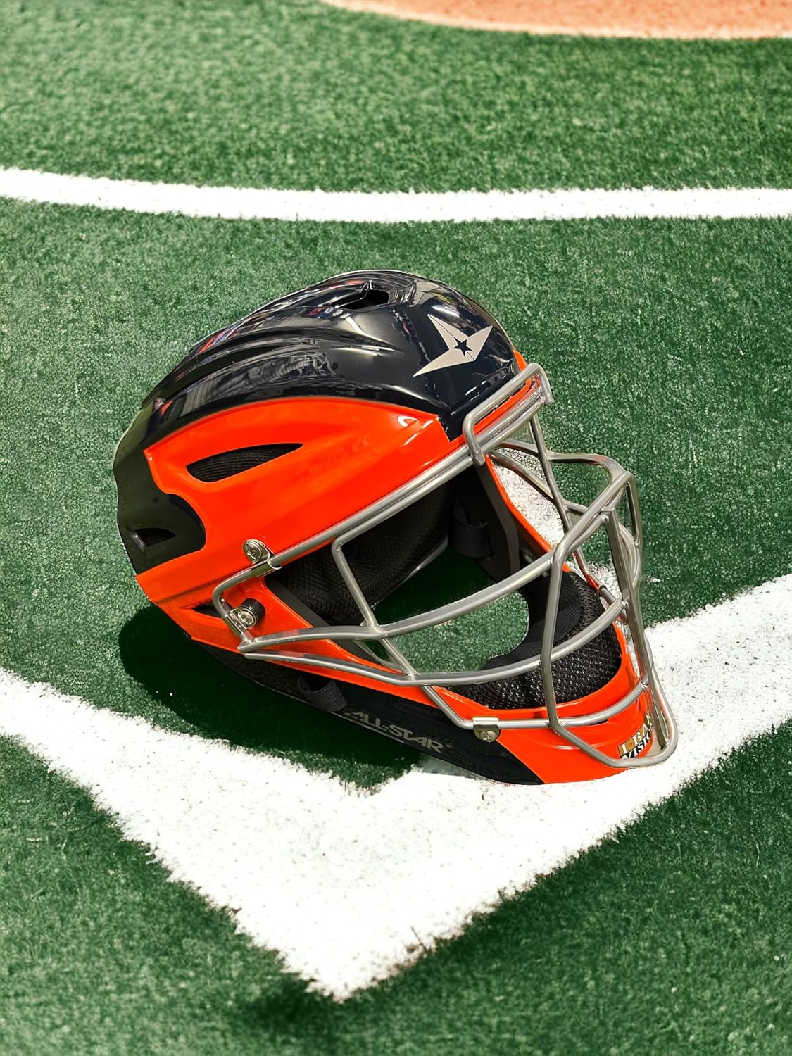 All-Star Axis Pro S7 Intermediate Navy/Orange Catcher's Kit