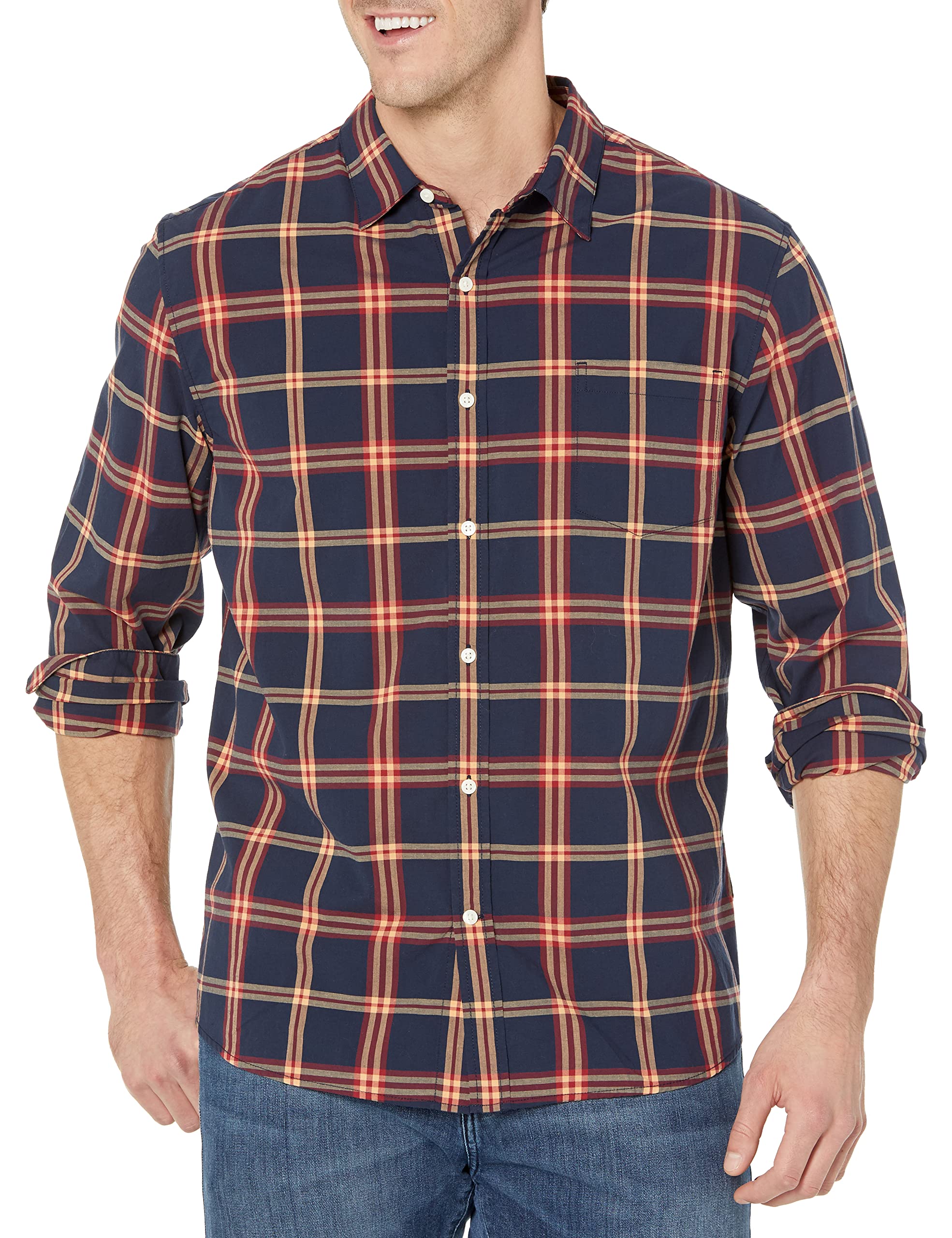 Amazon Essentials Herren Business Hemd Popeline