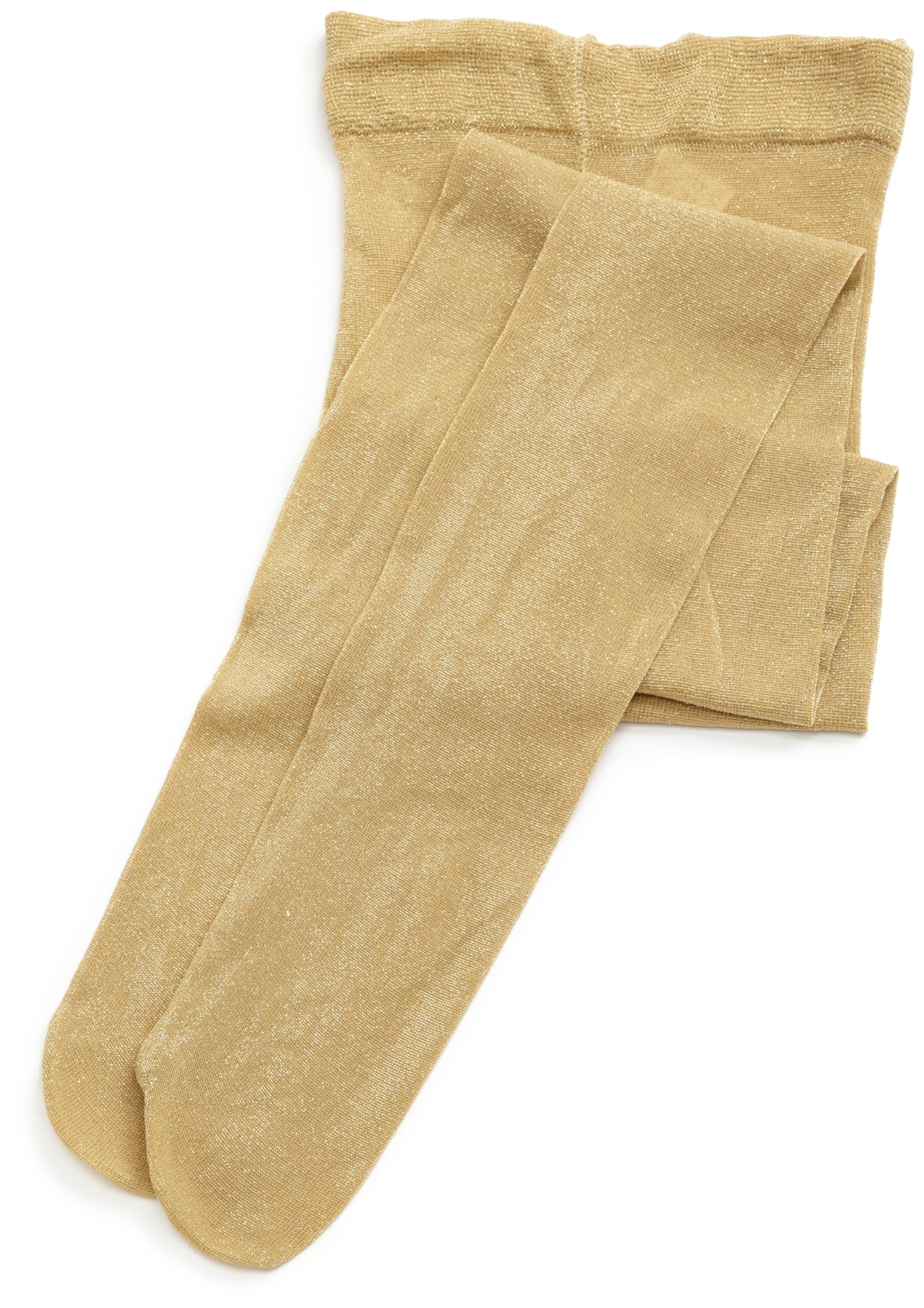 Country Kids Girl's Sparkly Tights, Gold (Gold), 3-5 Years UK
