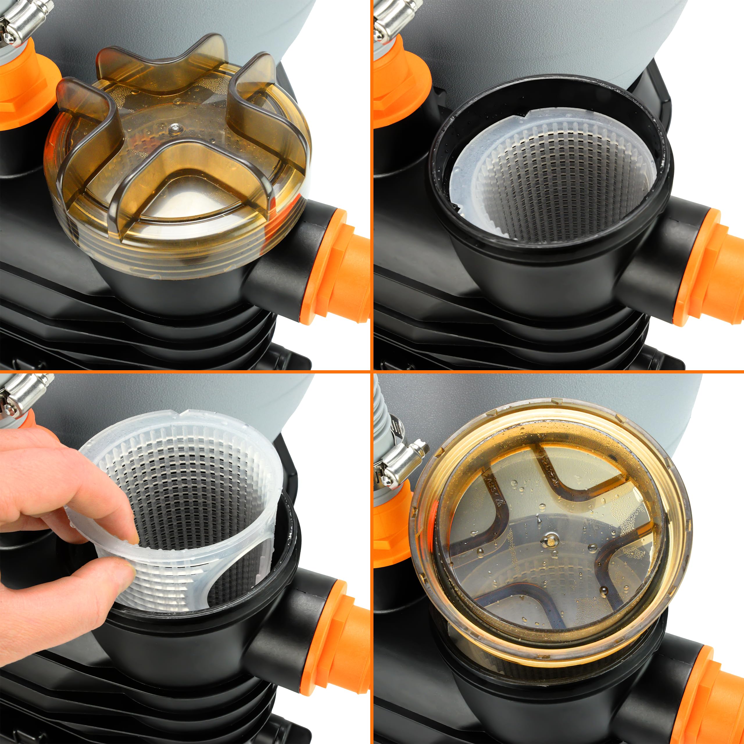 Verda Système de filtration à sable, pompe 10000 l/h, 400 W, avec billes filtrantes, 10 m, hauteur de refoulement 38 mm, connexion 220-240 V, 50 Hz, filtre à sable pour piscine SN5882