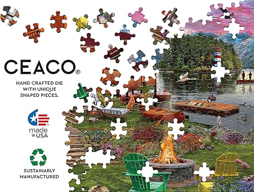 Miniatura 5 de Ceaco - David MacLean - Cottage Retreat - Rompecabezas de 1000 piezas