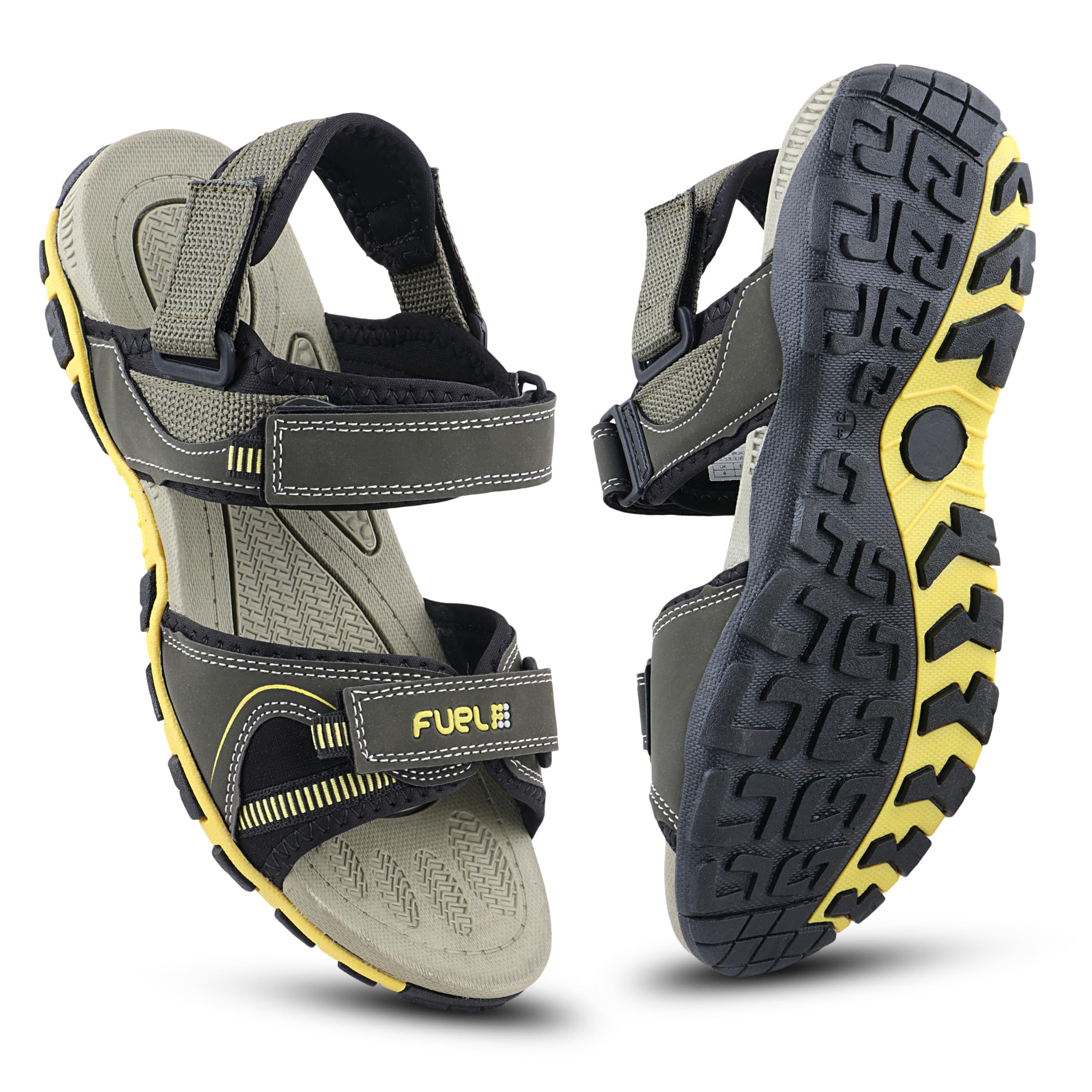 FUEL Sandals & Floaters for Mens & Boys Comfortable & Lightweight Dailywear, Anti-Skid Flexible & Breathable for Running, Walking Stylish Casual Sandal for Outdoor Footwear For Gents (Bruno) (B09P3ZFC5B) Amazon Price History, Amazon Price Tracker