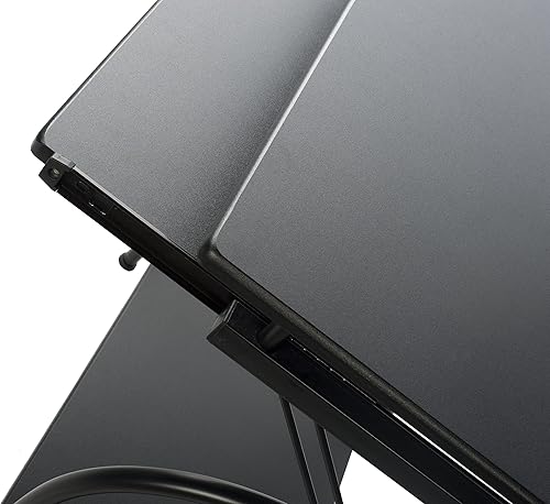 Miniatura 11 de OneSpace - Escritorio para computadora, Acero inoxidable, Negro