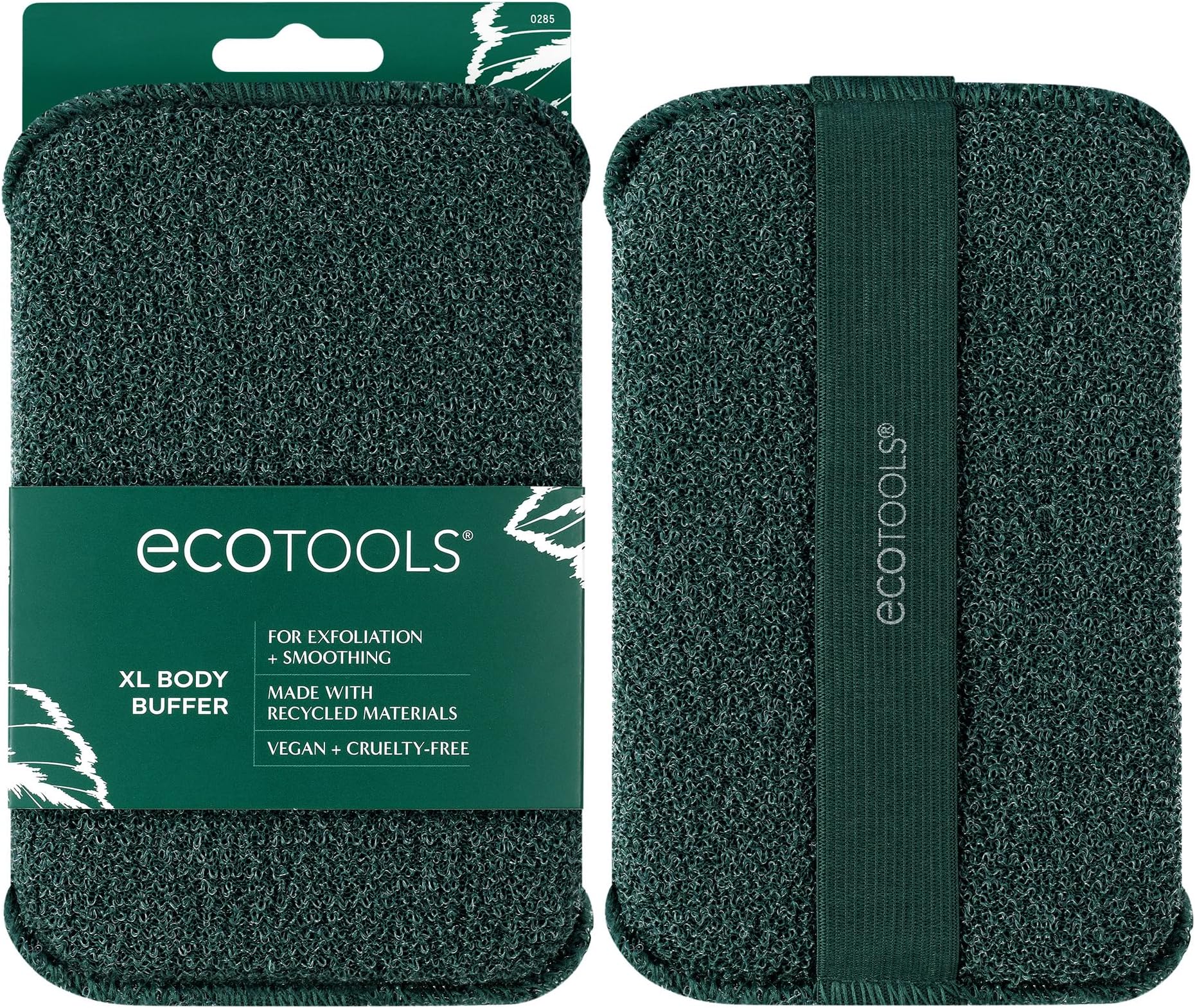 EcoTools XL Body Buffer, Exfoliating Body Scrubber, Large Sponge for Whole Body Cleansing, Quickly Remove Dry Skin, Eco-Friendly Bath Accessory for Men & Women, Cruelty-Free, 1 Count