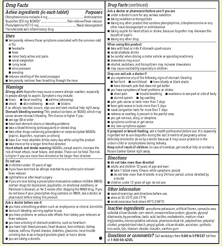 Miniatura 16 de Advil Multi Symptom Medicina para el resfriado y la gripe, medicina para el resfriado para adultos con ibuprofeno, fenilefrina HCL y maleato de
