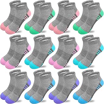 10 Pairs Ankle Socks No Show Sock Low-Cut Athletic Men Women Cotton Socks - View #9