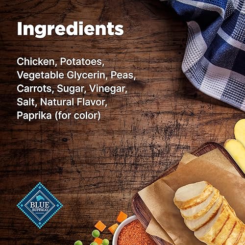 Miniatura 5 de Blue Buffalo Nudges Homestyle - Golosinas naturales para perros hechas con pollo real, fabricadas en los Estados Unidos, pollo, bolsa de 10 onzas