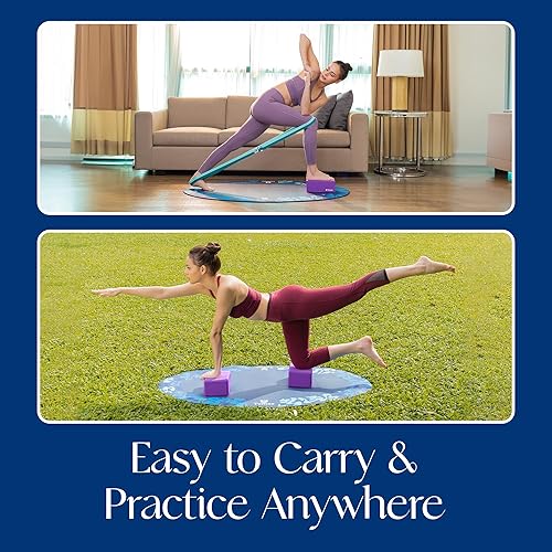 Miniatura 6 de Tumaz Non-Slip Yoga Blocks 2-Pack - High DensityLightweight EVA Foam & Natural Cork for Stability, Premium Set with E-Book Included