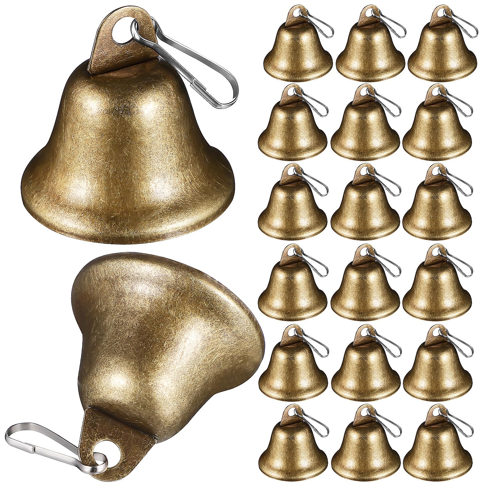 Clochettes vintage en métal et clip facile pour retrouver votre animal dans la maison
