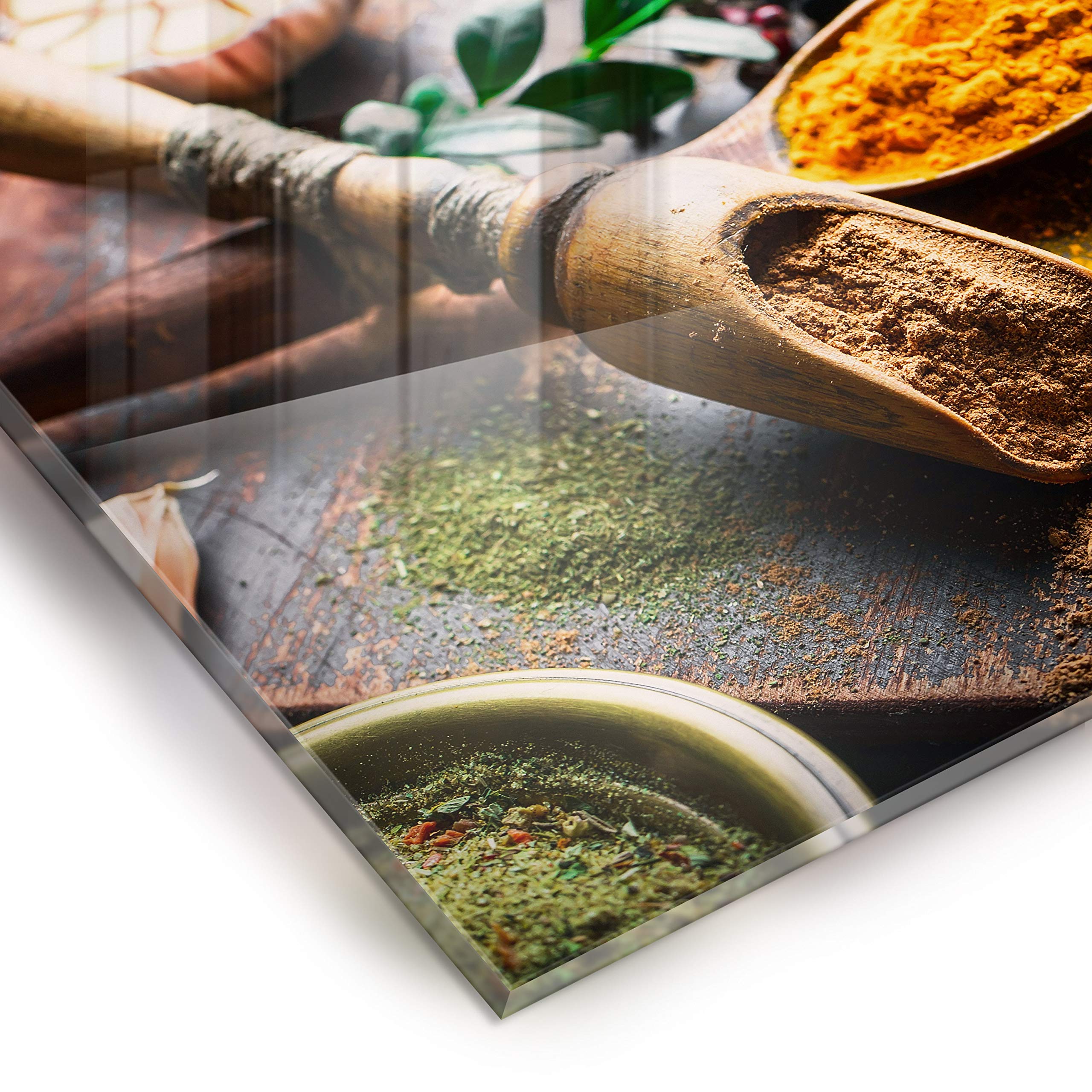 Murando   Crédence Verre Cuisine 60x60 Cm   Plaque Anti Projection   Couvercle Anti éclaboussures Crédence   Revêtement Carreaux   Plaque En Verre Trempé   Effet 3D Résumé F B 0278 Aq A