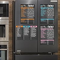 Vista 5 de JJPRO Pizarra magnética de recompensa para múltiples niños, pizarra de tareas de responsabilidad de comportamiento para niños, adolescentes y tres