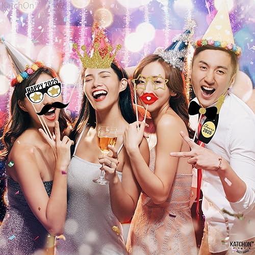 Miniatura 8 de New Years Photo Booth Props 2026 Pack of 30