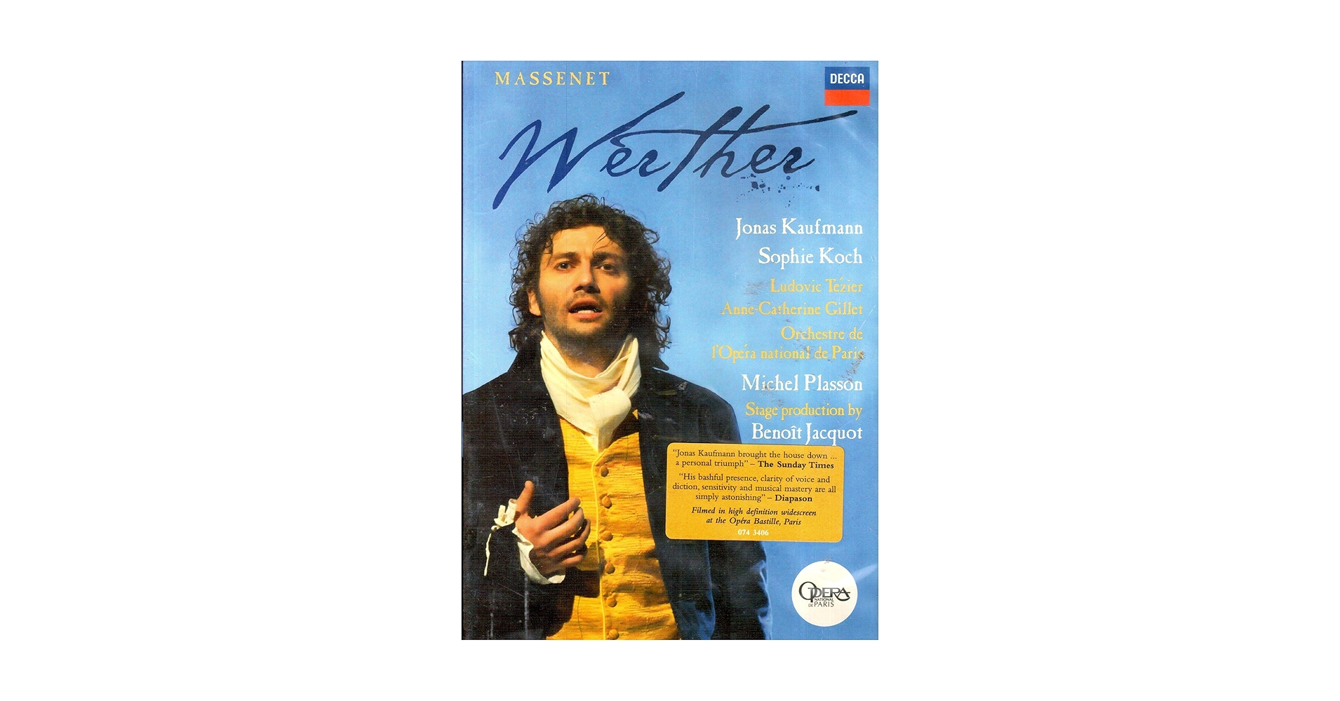 Amazon.com: Massenet: Werther[2 DVD] : Jonas Kaufmann