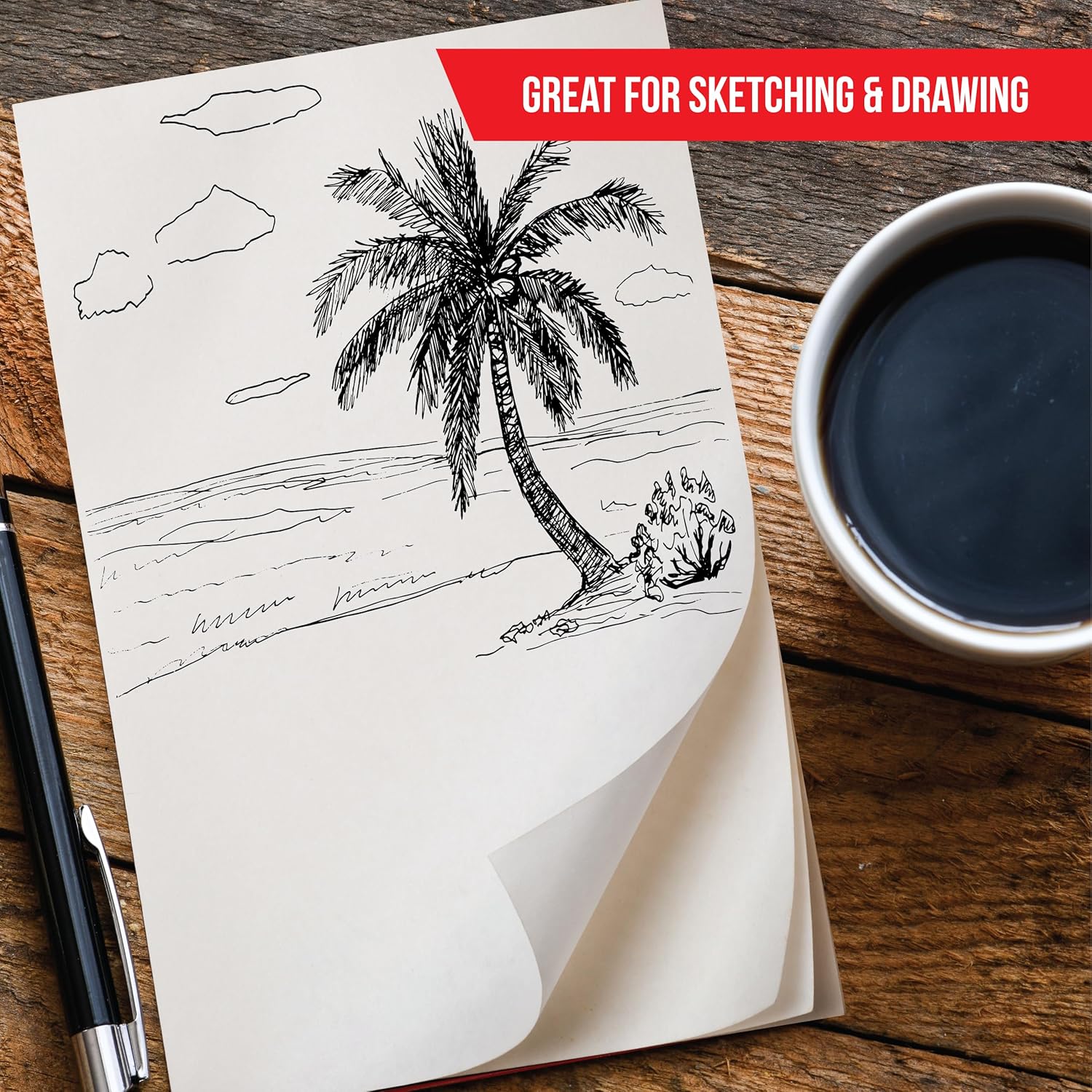 White Plain Note Pads - Memo Pads - Scratch Pads - Blank Writing Pads - 10 Pads 50 sheets in each pad (5.5" x 8.5")