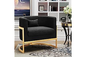 Glamorous Velvet Gold Chair for Bedroom Decor