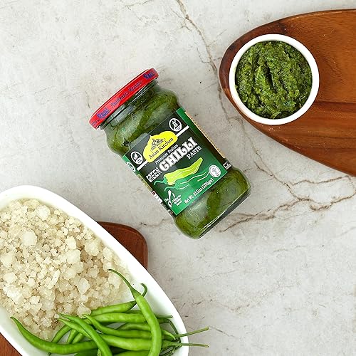 Miniatura 6 de Asian Kitchen - Pasta de cocina de chile verde, tarro de vidrio de 10.58 onzas (10.58 oz)  Vegano  Sin gluten  Sin OMG  Sin colores  Origen indio