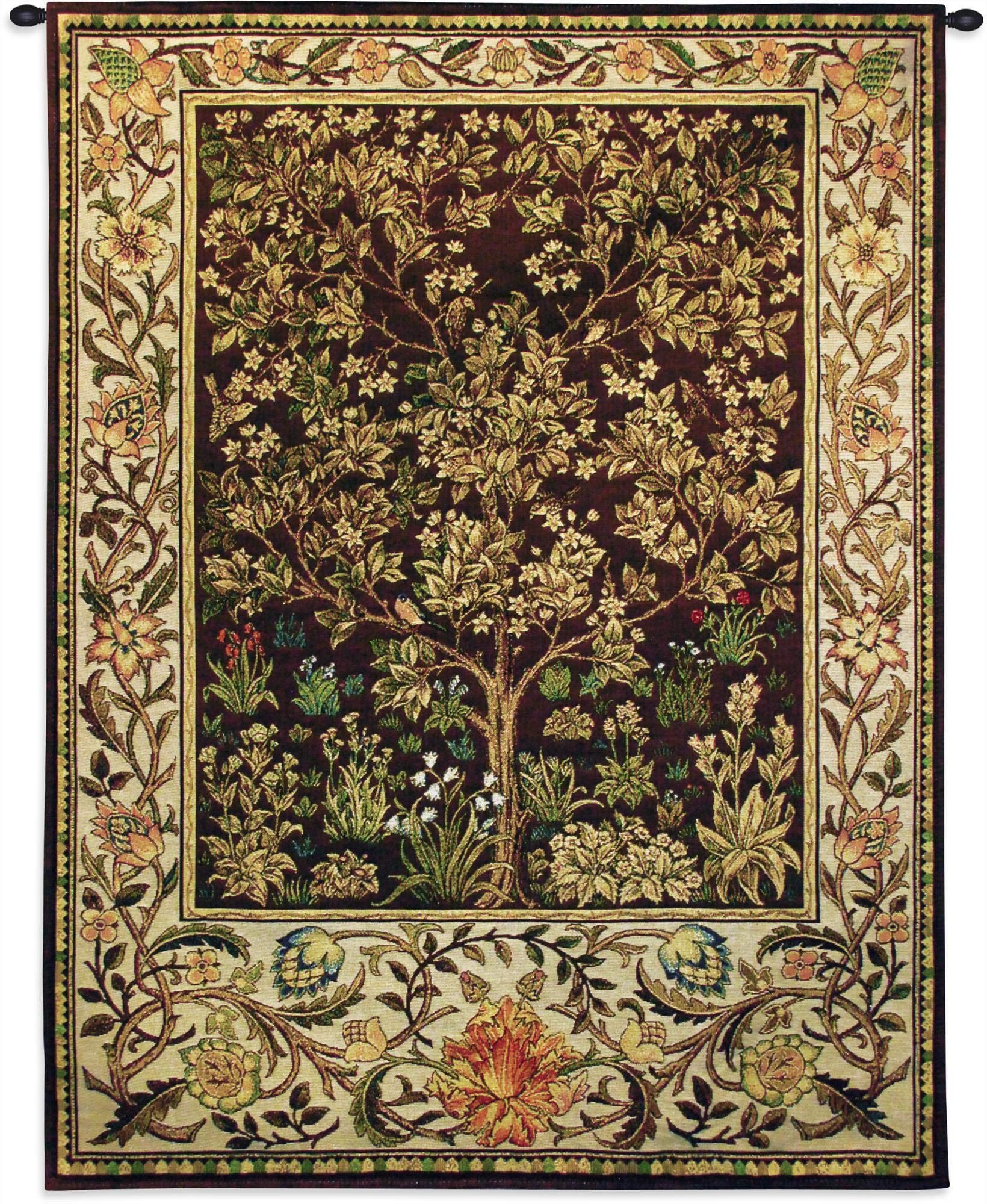 Fine Art Tapestries"Tree of Life Umber" Wall Tapestry-image-42