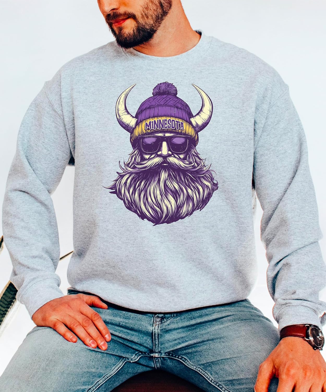 Olive Loves Apple Minnesota Football Sports Sweatshirt for Men Women Youth and Toddler Boys and Girls