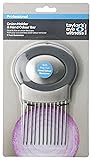 Onion Holder Vegetable Slicer Cutter - Commercial Grade Handheld Stainless Steel Kitchen Tool. Best All-in-One Odour Remover & Chopper for Potatoes Cucumbers Tomatoes and Other Vegetables