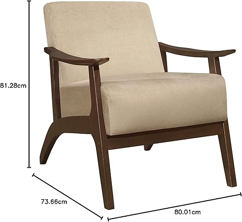 Miniatura 36 de Lexicon Savry - Silla decorativa con brazo de madera de tela de 29 pulgadas de ancho, color naranja Naranja,Marrón claro,Gris