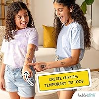 Vista 2 de Hello Blink Tattoo Maker Create and Print Custom Temporary Body Art for Kids Ages 8+ – DIY Activity for Parties, Gifts & Creative Fun