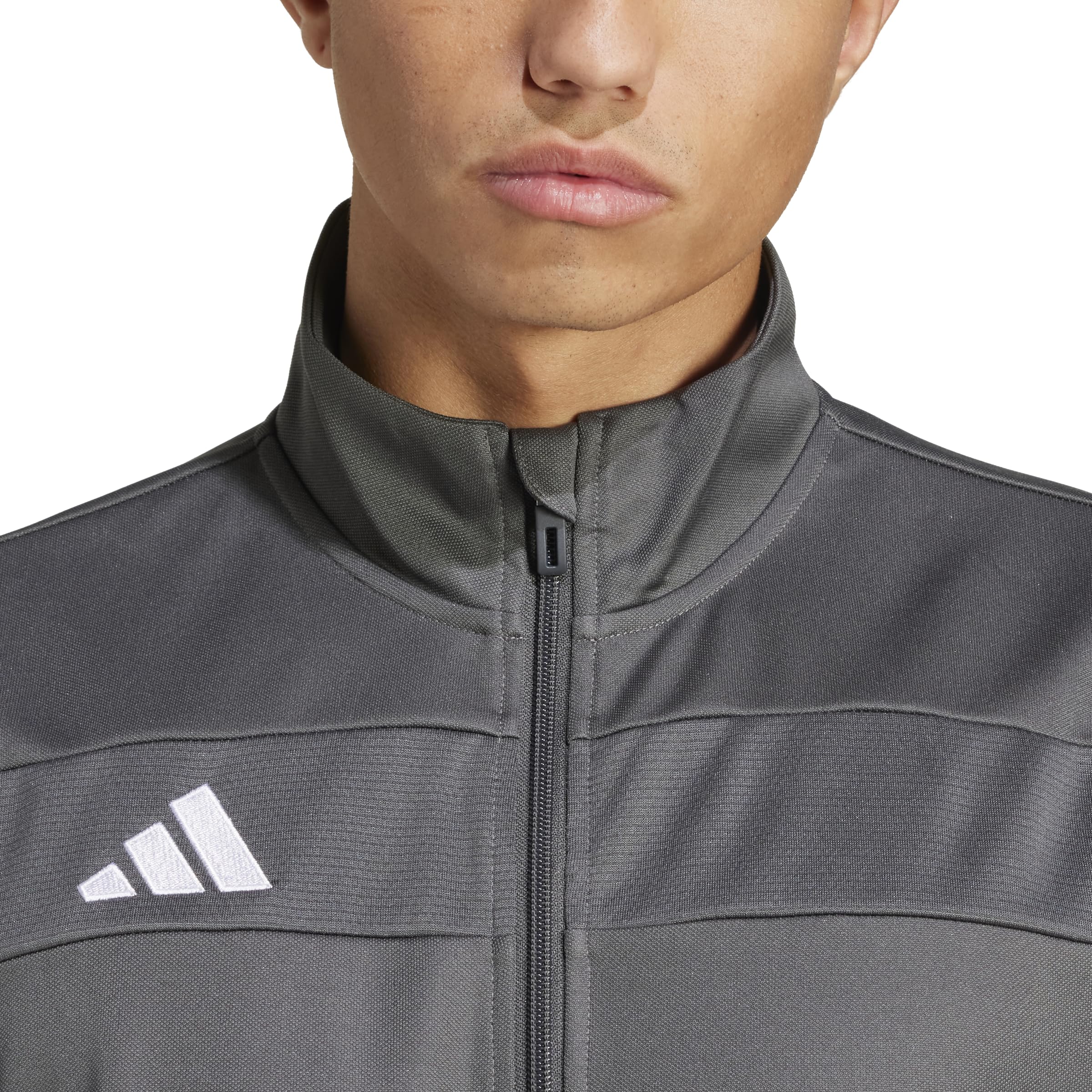 adidas Męska kurtka treningowa Tiro 25 Essentials, Szary Sześć/Biały, XL