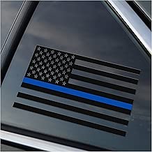 Thin Blue Line Police Support Vinyl Car Window Decal Sticker - coolthings.us
