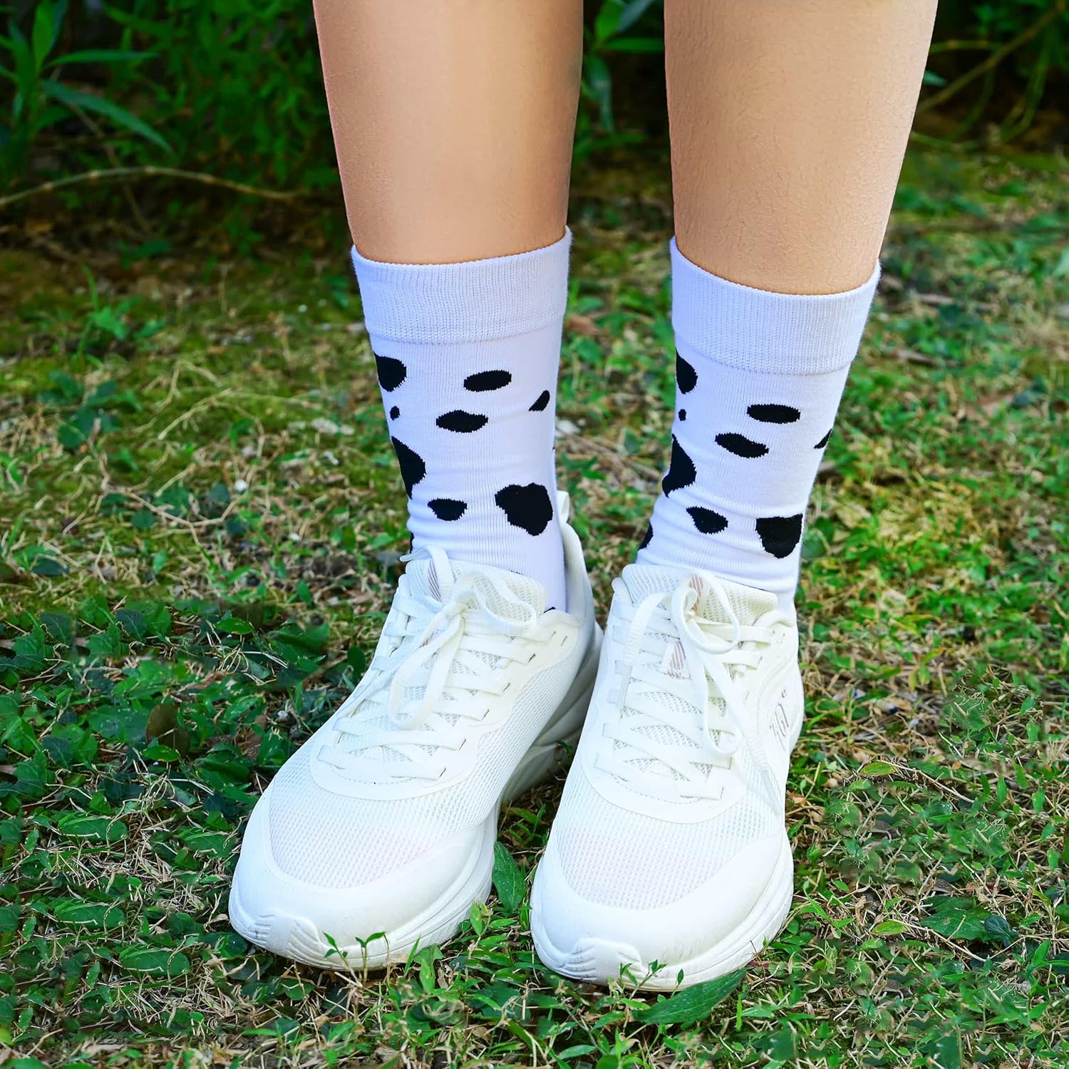 Fun Colorful Socks Patterned Funky Happy Crew Sock Combed Cotton Stockings Packs - Image 3